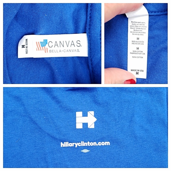 Vintage Hillary Clinton Tim Kaine President T-Shirt - Picture 4 of 5